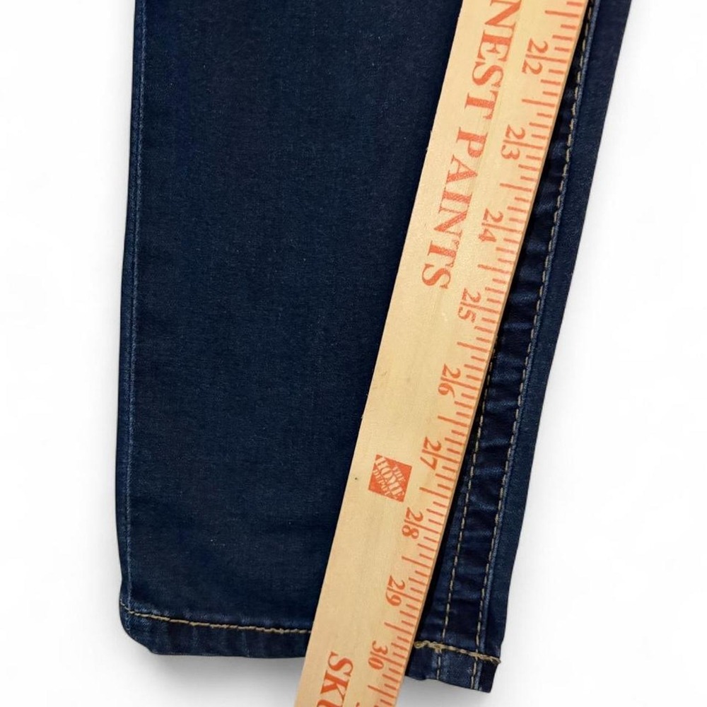Daytrip Scorpio Skinny Jeans Navy Blue Embroidered Pocket Womens 28R Y2K Denim - Picture 8 of 8